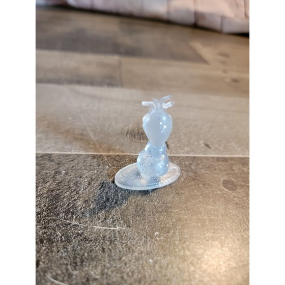 Olaf snowman‎ frozen clear glitter toy figure Hasbro 2014 - Picture 3 of 5